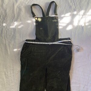 Corduroy green overalls
